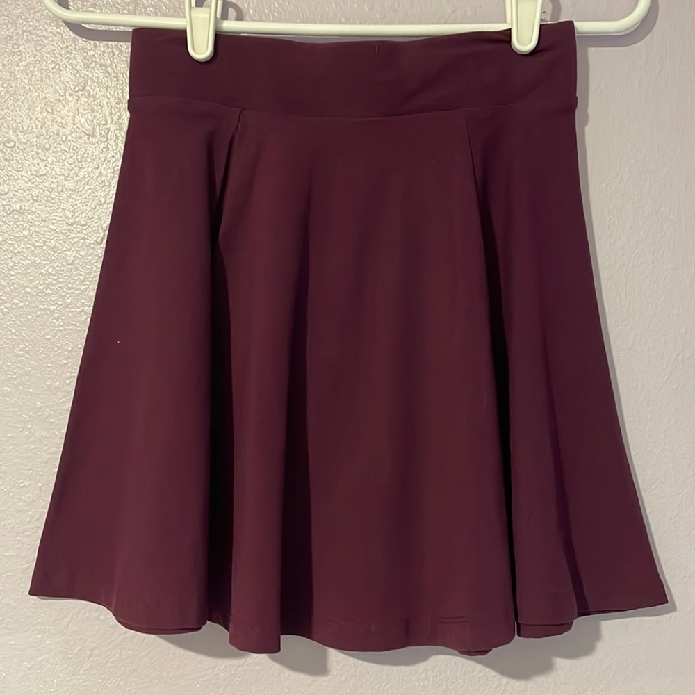 Maroon skater skirt